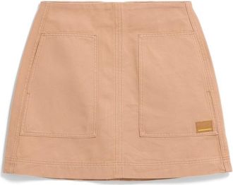Armedangels Workwear Canvas Mini Skirt Jupe f&uuml;r Damen | beige