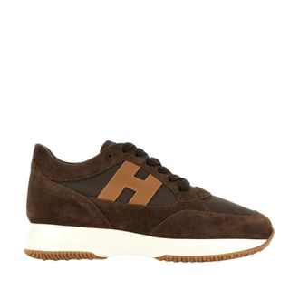 Hogan Interactieve Sneakers - Heren - Sneakers - Bruin - 40 1/2 EU - Leer - Schoenen