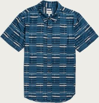 Bridge & Burn Emerson Slim Shirt in Stormcrest Stripe at Nordstrom, Size Xx-Large