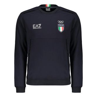Emporio Armani Felpa con cappuccio e tasca - - Sweatshirts & Hoodies - Uomo - Blu - 2XL
