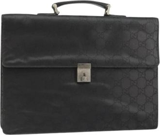 Gucci Pre-owned Nylon Handtas - Dames - Vintage Handtas - Zwart - ONE Size - Nylon - Vintage