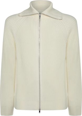 Incotex Cardigans - Heren - Vesten - Wit - XL - Truien & Vesten