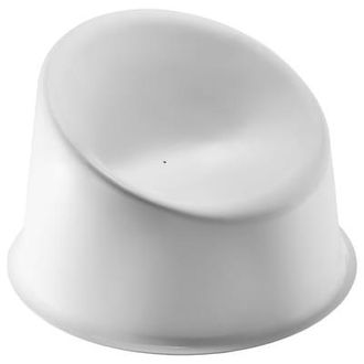 VERPAN Low armchair - White - Plastic material - Designer Verner Panton