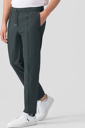 Ron Dorff Straight Pull-On Light City Pants In Dark Army Green