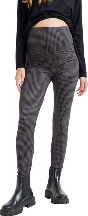 Hatch The Maternity Bodyflex Legging in Grey Houndstooth at Nordstrom, Size X-Large