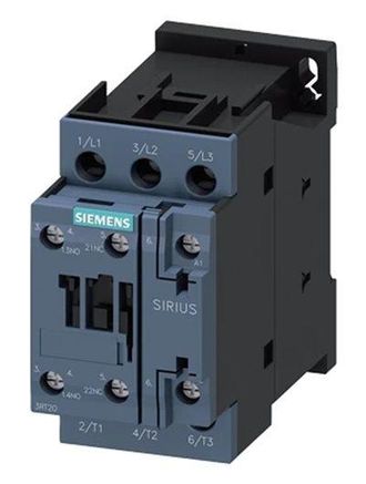 SIEMENS Contactor De Potencia 12a 3p 230v Ca 1no 1nc S0 3rt2024-1al20