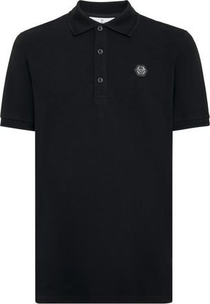 Philipp Plein Slim Fit Polo Shirt Snake - Heren - Polos - Zwart - XS - Katoen - Tops