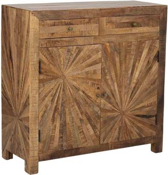 Wanderlust Deco Aparador de madera natural 103x41x103
