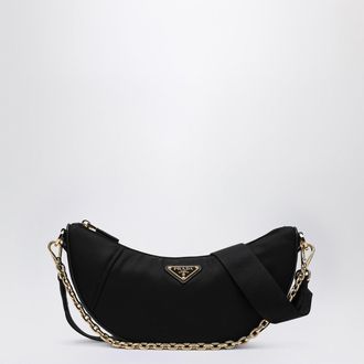 Prada Demi-Lune shoulder bag black in Re-Nylon