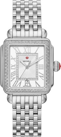 Michele Deco Madison Mid Stainless Steel Diamond Watch