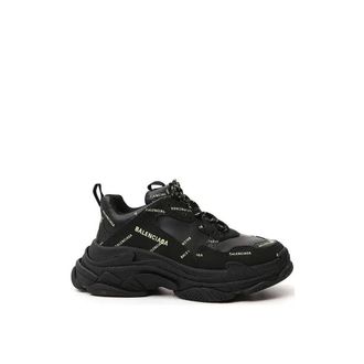 Balenciaga Sneakers, male, Black, Size: 7 US Triple S Sneakers Mens Shoes