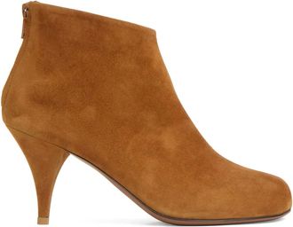 Mansur Gavriel suede leather heeled boots - women - Lambskin/Calf Leather/Kid Suede - 39.5 - Brown