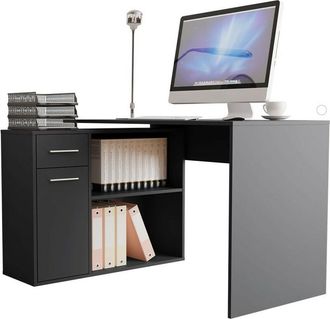 Mirjan24 Mobilier1 - Mesa De Ordenador Esquinera Bristol 165, Con Puertas, Con Cajones, Rectangular, N&uacute;mero De Puertas: 0, N&uacute;mero De Cajones: 0, 74x120x92cm