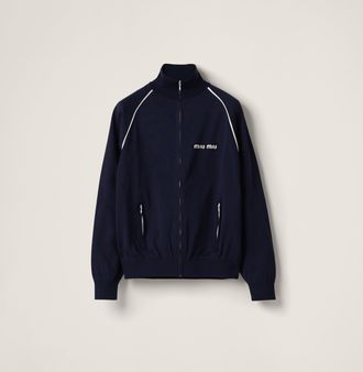 Miu Miu Technical yarn sweatshirt