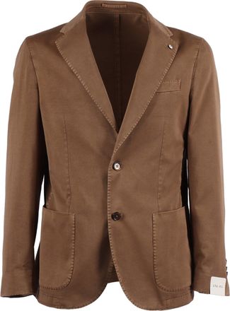L.B.M. 1911 Brown Tailored Drop S Blazer