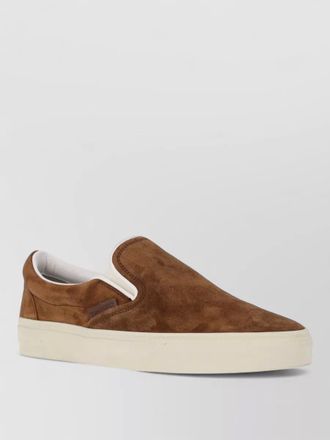 Tom Ford low top loafers suede upper rubber sole