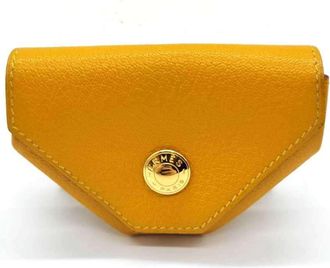 Herm&egrave;s Chevre Leather Coin Purse/Coin Case (Pre-Owned)