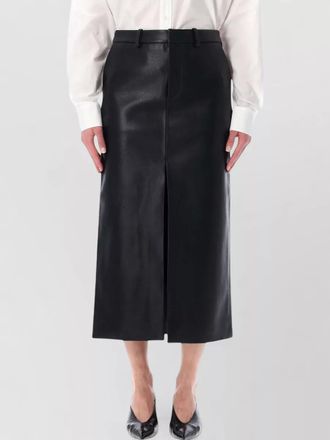 Frankie Shop maybelle faux leather midi pencil skirt