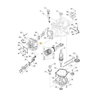 STIGA Sports Original Stiga Motor Culata St 350 Tractor De C&eacute;sped 118551380/0