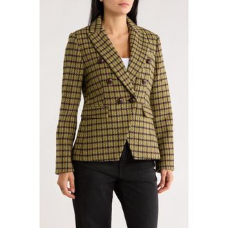 Love Token Charles Double Breasted Blazer in Green at Nordstrom Rack, Size X-Small