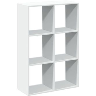 vidaXL Librer&iacute;a Divisora Madera Ingenier&iacute;a Blanco 69,5x29x103,5 Cm Vidaxl