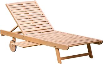 Happy Garden Tumbona plegable Acacia