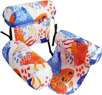 OEM Tumbona Hinchable - Balsa Flotante - Rel&aacute;jate En El Agua - Correas Ajustables - 90x40 Cm - Naranja
