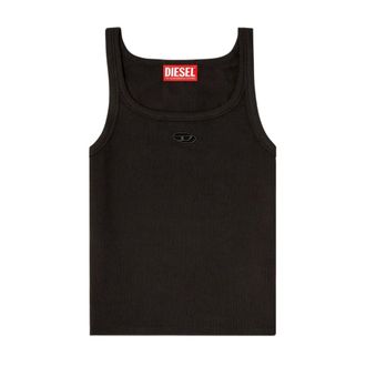 Diesel Sleeveless Tops, female, Black, Size: S T-wife-od Sleeveless Top