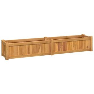 Berkfield Home Raised Bed 150x30x25 cm Solid Wood Teak in Brown | Size: 150 x 30 x 25 cm
