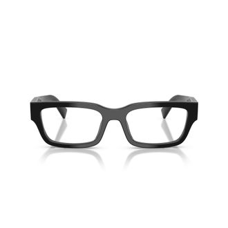 Prada 0pr C02v Rectangular Black Acetate Sunglasses