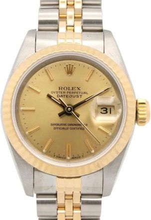 Rolex Pre-owned Orologio Vintage Datejust - - Pre-owned - Donna - Giallo - ONE SIZE
