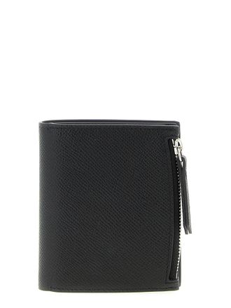 Maison Margiela Textured Calfskin Card Case - Black
