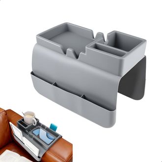 OEM Bandeja De Silicona Para Reposabrazos De Sof&aacute;, Ideal Para Guardar Tel&eacute;fonos M&oacute;viles, Botellas De Agua, Libros Y Aperitivos, Ahorra Espacio, Gran Capac