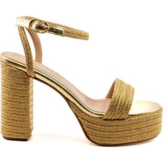 Andrea Gomez Becka Sandal in Gold at Nordstrom, Size 36.5