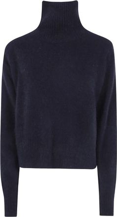 C.T. Plage Pullover met hoge hals - Dames - Coltruien - Zwart - XS - Wol - Truien & Vesten
