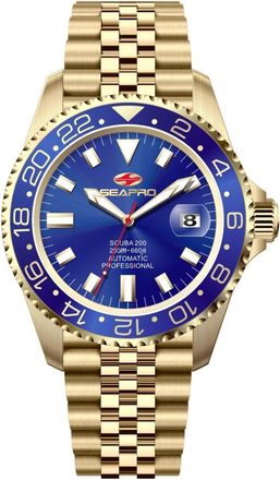 Seapro Mens Grand Meridian Blue Dial Watch