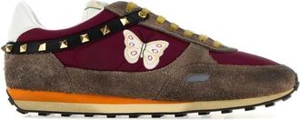 Valentino Garavani Stud-Up Sneakers - Heren - Sneakers - Veelkleurig - 41 EU - Su&egrave;de - Schoenen