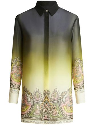 Etro Camicia con stampa paisley - Giallo