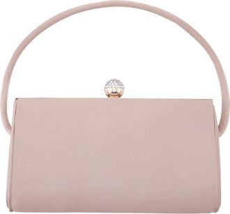 Nina Khalani Satin Clutch in Honey at Nordstrom