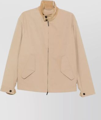 Emporio Armani corduroy collar single breasted coat