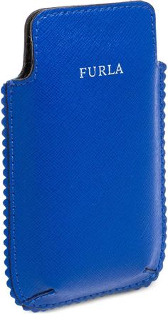 Furla Telefoonhoesje met gewelfde afwerking - Blauw