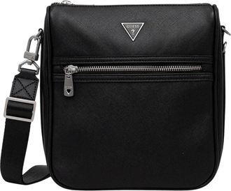 Guess Milano Heuptas - Heren - Schoudertassen - Zwart - ONE Size - Leer - Tassen