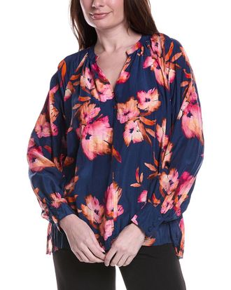 Go Silk GoSilk V-Neck Silk Top