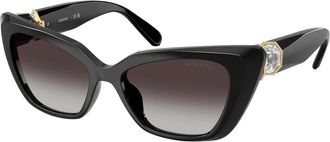 Swarovski Sk 6047 Zonnebrillen - Dames - Zonnebrillen - Zwart - 54 MM - Accessoires