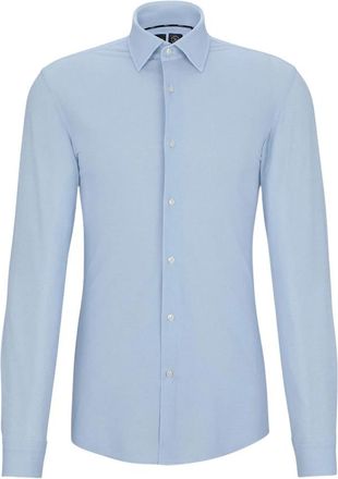 HUGO BOSS P-HANK-kent-C1-222 - Heren - Overhemden - Blauw - Maat: 2XS Polyamide