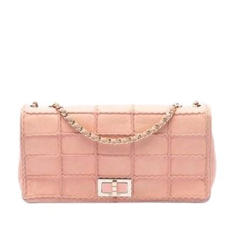 Chanel Pre-owned Flap Bag - Dames - Pre-owned - Roze - Maat: ONE Size Leer