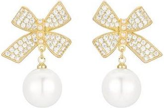 Untamed Petals Jenny Bow Earrings in Gold at Nordstrom