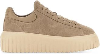 Hogan H-Stripes Sneakers - Dames - Sneakers - Beige - 40 EU - Leer - Schoenen