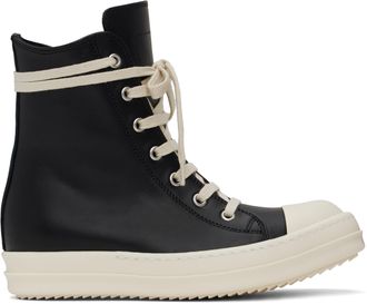 【Rick Owens】 Hollywood ハイカットレザースニーカー RICK OWENS - SHOES - Rick Owens