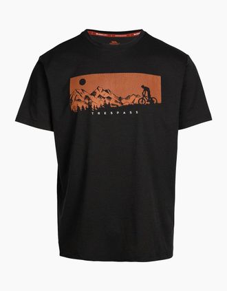 Trespass Mens Trespass Mens Nellow Biker T-Shirt - Black - Size: 34